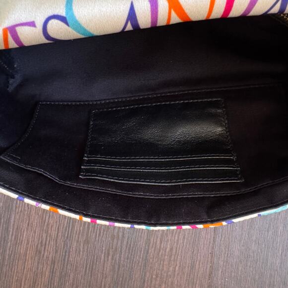 YSL Saint Laurent Jamie Medium Logo Print Quilted Silk Crossbody Handbag - Picture 9 of 13